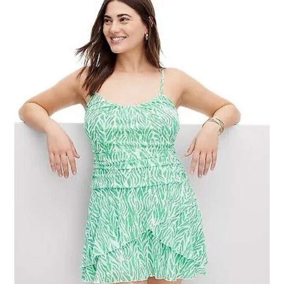 Diane Von Furstanberg Strappy Mesh Sea Twig Green Mini Dress DVF - Picture 5 of 11